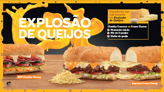 Subway realiza o sonho dos amantes de queijo com lançamento cremoso